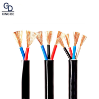 Câble électrique basse tension ZC-RVV ignifuge, âme en cuivre pur, souple, isolé en PVC, multibrins, pour construction aérienne