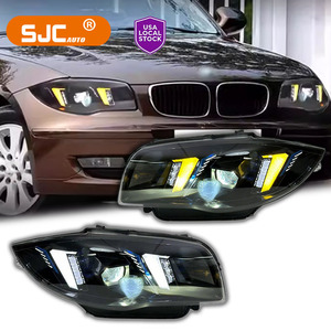 Faros Delanteros SJC Auto de Doble Color para <span class=keywords><strong>BMW</strong></span> Serie 1 E87 E82 120i 130i <span class=keywords><strong>135i</strong></span> 2004-2011, Lámparas LED Láser Frontales Plug and Play - Product Image 1