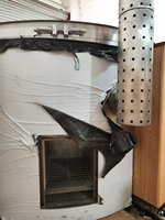 Baignoire à bois de chauffage autoportante pour extérieur, avec revêtement en acier inoxydable, en bois de cèdre rouge, design moderne pour environnement froid à basse température