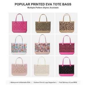Sac fourre-tout en EVA personnalisé avec logo léopard, grande capacité, lavable, en caoutchouc, imperméable, pour la vente en gros, la piscine et les voyages - Product Image 1