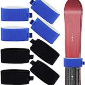 สายรัดสกีแบบตีนตุ๊กแก ทนทาน หลากสี อุปกรณ์เสริมสำหรับเล่นสกี - Product Image 2