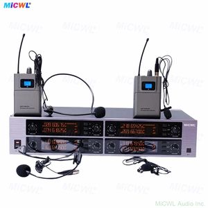 Système de microphone sans fil numérique UHF 8 canaux MiCWL D3900, 8 micros-casques, 8 micros-cravates, 8x50 groupes de fréquences, 400+ canaux cryptés - Product Image 3
