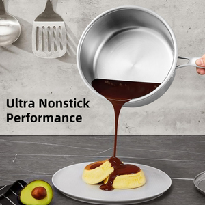 13pcs không có lớp phủ không dính tất cả các Clad 3ply lai 18/10 thép không gỉ <span class=keywords><strong>Cookware</strong></span> <span class=keywords><strong>Set</strong></span> nấu ăn nồi và chảo <span class=keywords><strong>Set</strong></span> với nắp - Product Image 3