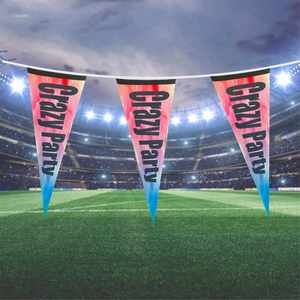 Bandera Triangular Personalizada de Fieltro para Colgar, Bandera de Fútbol, Bandera Triangular - Product Image 1