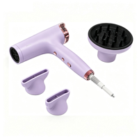 Sèche-cheveux BLDC avec moteur 36 mm, 80000 tr/min, 2400 W, diffuseur ionique, LED, 3 réglages de chaleur, fonction mémoire