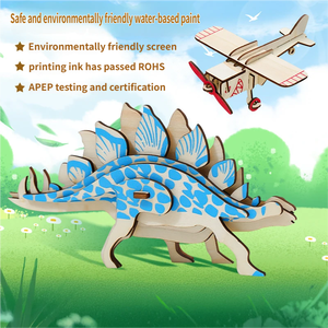 Rompecabezas 3D de Dinosaurio Realista, Juguete Educativo de Madera para Armar, Modelo de Dinosaurio Antiguo Perfecto para Niños - Product Image 4