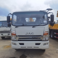 Nouvelle grue hydraulique montée sur camion CLW de 80 tonnes |   Camion léger JAC 4x2 avec grue à flèche télescopique et système entièrement hydraulique