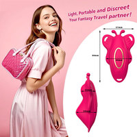 Vibrateur clitoridien papillon commandé par application, invisible, portable, rechargeable par USB, étanche, 9 fréquences pour le massage du clitoris
