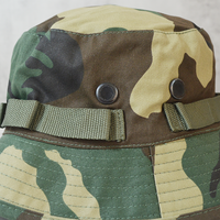 Chapeau de pêcheur de safari Boonie pour l'extérieur, randonnée, pêche, impression personnalisée, camouflage, chapeaux de seau camouflage pour hommes avec cordon