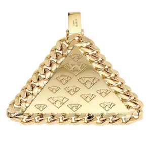 Pendentif classique plaqué or en moissanite, bijoux personnalisés pour unisexe, accessoire de mode élégant et haut de gamme pour un usage quotidien - Product Image 6