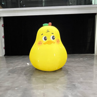 Ballons gonflables géants personnalisés en forme de fruits (fraise, pomme, citron, poire) en peluche pour publicité alimentaire
