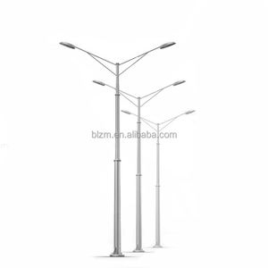 Zincato a caldo 4m 5m 6m 7m 8m 9m 10m 12m decorativo da giardino palo telescopico in metallo illuminazione pali - Product Image 1