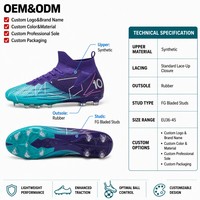 Chaussures de football professionnelles pour hommes, crampons de football personnalisés, contrôle du ballon de haute qualité, tige en maille, semelle extérieure en TPU, FG AG multi-terrains