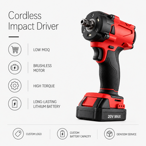 <span class=keywords><strong>Atornillador</strong></span> de Impacto Inalámbrico de 220N.m, 1/4 Hex, 20V, Sin Escobillas, 3 Velocidades, 5.0Ah, para Reparación de Automóviles, Muebles y Taller - Product Image 1