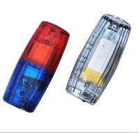 Directo de fábrica Mini rojo y azul estroboscópico LED Semáforo Lámpara de hombro con advertencia de alta visibilidad