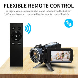 Nuevo profesional 4K HD Control remoto 10X Zoom óptico DV Videocámara con luz de relleno LED OZ02 - Product Image 3