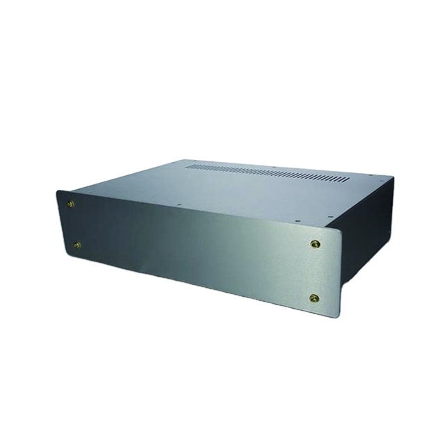 OEM Aluminum & Steel Sheet Metal Enclosures Customized Amplifier Chassis Audio Enclosure Laser Cut Custom Finish