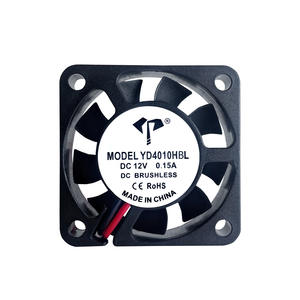 พัดลมขนาดเล็ก DC4010 แบบคาปาซิทีฟบอล 12V/24V สำหรับเครื่องพิมพ์ 3 มิติ ใช้แบตเตอรี่ลิเธียม ชาร์จได้ ระบบอินเวอร์เตอร์ ระบายความร้อน เสียงเบา ความเร็วสูง ปริมาณลมมาก - Product Image 1