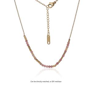 골드 컬러 구슬 목걸이 PVD 도금 스테인레스 스틸 40 + 5mm 목걸이 DIY 보석 선물 도매 로즈 골드 보석 와이어 - Product Image 3