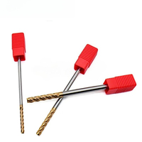 Fraise à queue CNC en acier au tungstène avec revêtement en alliage HRC55, à fond plat, allongée, pour usinage de haute précision