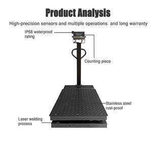 Hugest <span class=keywords><strong>TCS</strong></span> quy mô 500kg Chất lượng cao sắt không gỉ ultralow phổ bánh xe nền tảng quy mô - Product Image 5