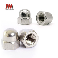 Écrou à tête hexagonale en acier inoxydable galvanisé Taiming M6 M8 M10 M12 DIN1587, écrou carré, vente en gros