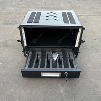 Tiroir coulissant noir verrouillable Kkmark 2U 3U 350 mm de profondeur pour rack de serveur réseau