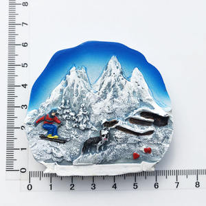 Horloge <span class=keywords><strong>coucou</strong></span> souvenir en résine avec logo personnalisé Autriche Suisse Allemagne Aimant de réfrigérateur - Product Image 2