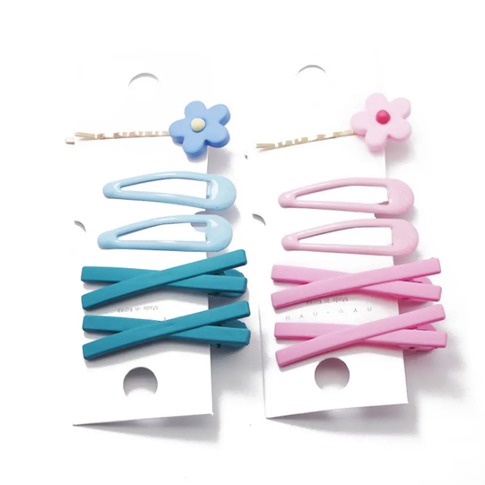 Bx826горячая распродажа, милые заколки для волос с маленькими цветами, детские заколки для волос для девочек, набор из 5 шт., заколки, заколки, разноцветные аксессуары для волос