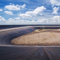 Geomembran HDPE Dam Liner 500 mikron 0,75 mm, 1 mm, 1,5 mm untuk Tambak Udang, Ikan, dan Budidaya Perikanan