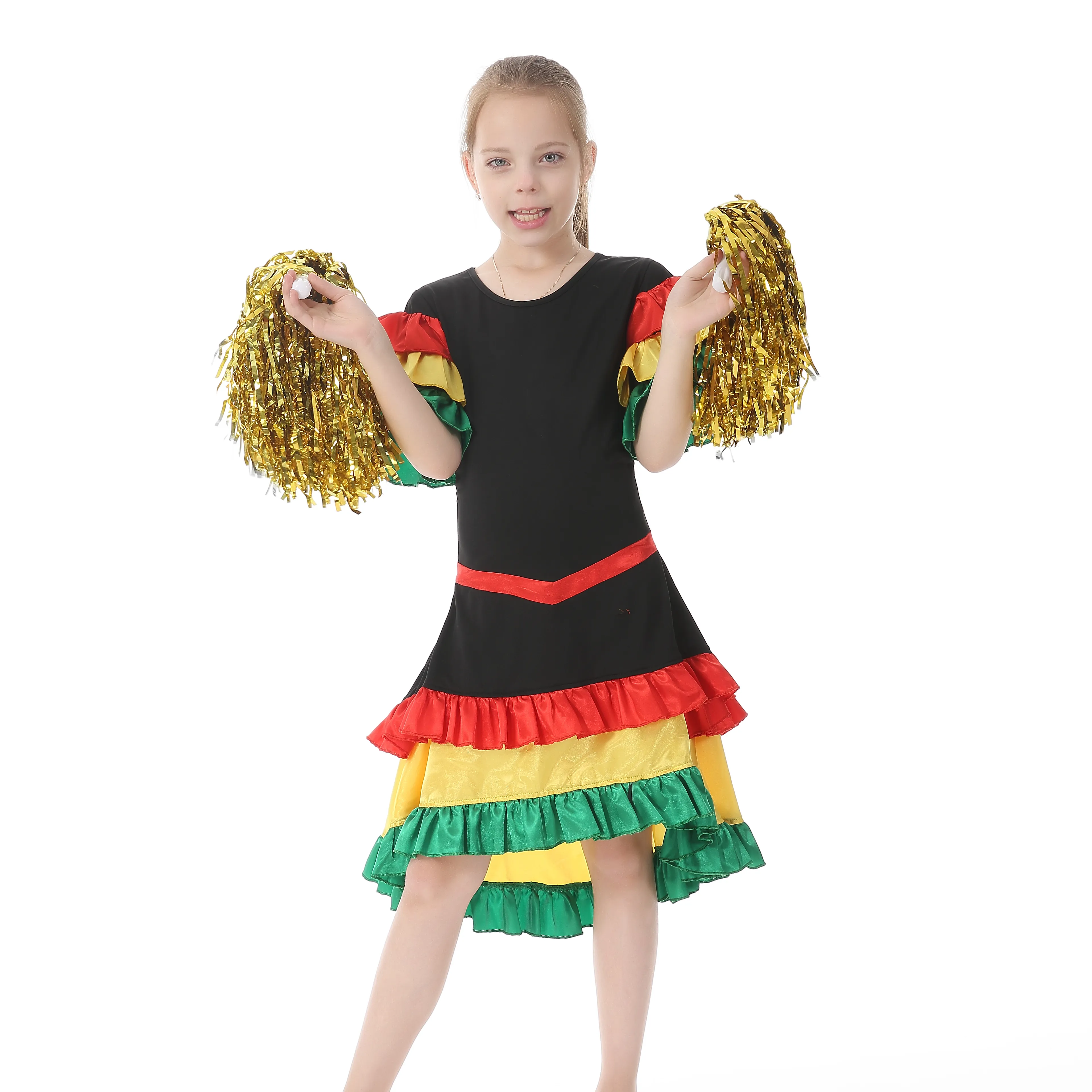 Karnaval kız elbise İspanyolca brezilya dans <span class=keywords><strong>kostüm</strong></span>ü Dress-HSG19291
