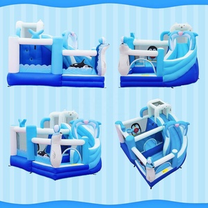 Grande casa gonfiabile gonfiabile a tema oceanico con trampolino da esterno scorrevole con il castello gonfiabile per <span class=keywords><strong>bambini</strong></span> - Product Image 2