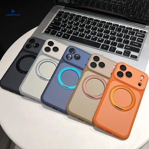 Funda de Carga Inalámbrica Magnética con Anillo Giratorio 360° y Protector de Lente Integrado para iPhone 17 Pro, Compatible con Modelos 16 y 15 (Venta al Por Mayor) - Product Image 1