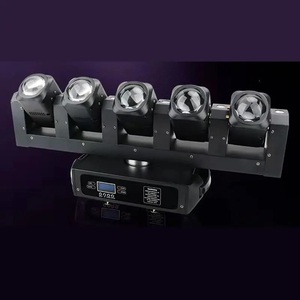 Luz Móvil para Discoteca y Eventos RGBW 4 en 1 de 5x40W, Luz de Escenario para DJ con Control de Píxeles Blancos de 6x20W, Efecto Beam Wash LED Gold Finger Beyond Lighting - Product Image 5