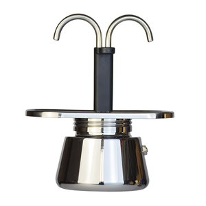 Venta caliente de acero inoxidable <span class=keywords><strong>Mini</strong></span> <span class=keywords><strong>Moka</strong></span> un tubo doble/Espresso Pot Home - Product Image 1