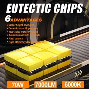 Chenlang mới đến clr11 tự động <span class=keywords><strong>Led</strong></span> Đèn Pha Bóng đèn 70W 7000lm csp3570 H1 H4 H7 H11 9006 9005 <span class=keywords><strong>Led</strong></span> Đèn Pha IP68 không thấm nước - Product Image 2