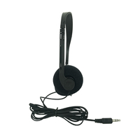 Headphone Berkabel Ringan, Headset Stereo 3.5Mm Murah dengan Kontrol Volume untuk Headphone Sekali Pakai Rumah Sakit Hiburan