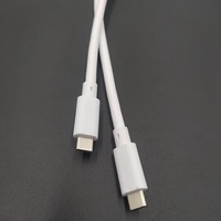 Câble double Type-C 60W PD Super Fast Charging, transfert de données, câble de charge USB C vers USB C pour téléphone portable
