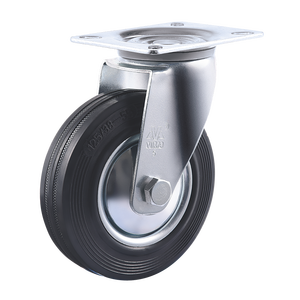 VIMA Rigid 5IN Durchmesser <span class=keywords><strong>125mm</strong></span> Hochwertige Hochleistungs-Fest rollen Gummi 120kg Trolley Cart <span class=keywords><strong>Industrial</strong></span> <span class=keywords><strong>Caster</strong></span> Wheels - Product Image 2