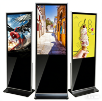 Layar Video Wall LCD Vertikal 55-inci Full Color, Versi Jaringan Android, Signage Digital Komersial Definisi Tinggi