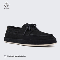 Produsen Sepatu LANCI Desain Khusus Sepatu Suede Desainer untuk Pria Sepatu Pria Kustom Sepatu Fashion Pria