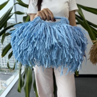 Nuevo Bolso de Mano de Paja de Lujo a la Moda Bolsa de Verano de Gran Capacidad Duradera Hecha a Mano
