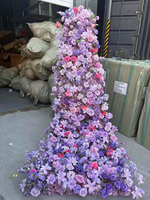 Chemin de table en fleurs de rose artificielles en soie 45x200cm Décoration de mariage