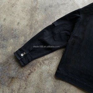 <b>Custom</b> <b>Denim</b> <b>Jacket</b> Heavyweight Oversized Multi-pocket Workwear <b>Jackets</b> 100% Cotton Blank <b>Denim</b> <b>Jacket</b> Design Manufacturer - Product Image 5