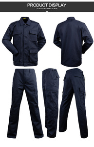 Abito da battaglia blu scuro mimetico In stock uniforme BDU Ripstop - Product Image 5