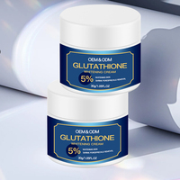 OEM Crème éclaircissante Arbutine Glutathione Crème décolorante de nuit Beauté éclaircissante Crème blanchissante visage au glutathion pour peau foncée