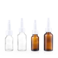 Bouchon compte-gouttes en corne blanc doux de 18mm Bouchon à vis de haute qualité pour flacon en verre et flacon