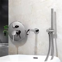 Robinet mélangeur de bain à 2 fonctions pour montage sur baignoire, mitigeur chaud/froid, bec de bain certifié CE, robinet de remplissage de baignoire pour les distributeurs de supermarchés