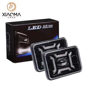 Manufacturers Low Price Car Working Lights Square 6x4 Inch H4 Rectangle Turning Lamp Led Headlight Use For Subaru GL DL