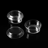 Boîte à dessert ronde en plastique à usage unique recyclable, matériau BOPS durable, bol jetable, contenants pour salades alimentaires à emporter